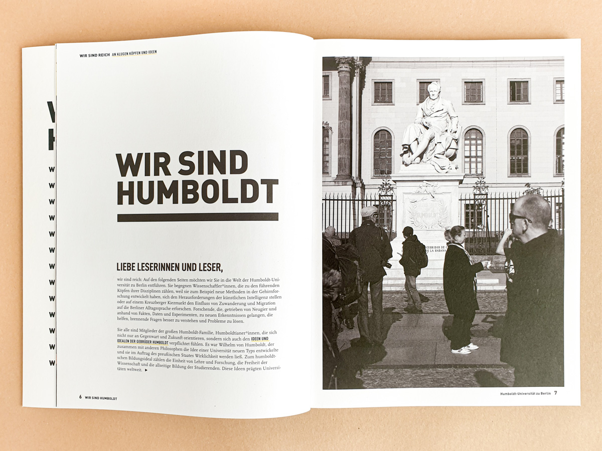 Imagebroschüre der Humboldt-Universität zu Berlin | © 2020 Patrick Weseloh | weseloh.media